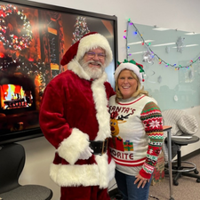 Utah Santa Dave at a home visit