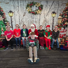 Utah Santa Dave with kids