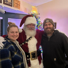 Utah Santa Dave with kids